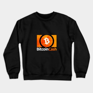 Bitcoin Cash (BCH)  Crypto Logo  -Vintage Crewneck Sweatshirt